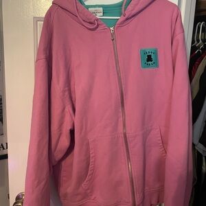 Teddy Fresh Heavyweight Pink and Blue Jacket